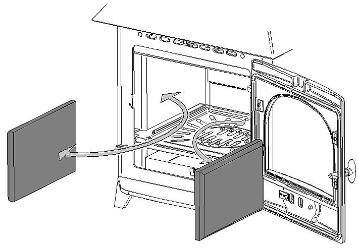 Pre-Installation Instructions 1. General 1 1.1 To make the installation of the appliance easier it is best to remove the internal components before fitting into the builders opening/studwork.