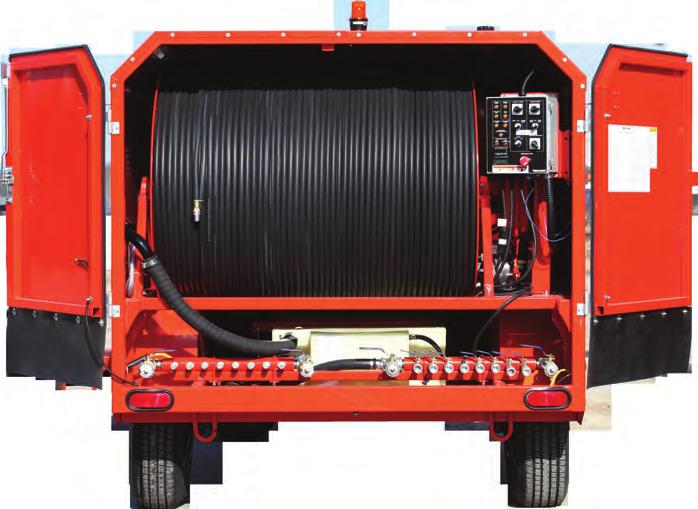 HEAT DISTRIBUTED MORE EVENLY HEAT KING VS. CONSTRUCTION HEATERS The Heat King can come with 2, 4 or 8-700 lengths of hose.