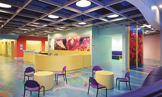 New York, New York The, part of the five floor Herbert Irving Comprehensive Cancer Center, is a 15,000-square-foot outpatient exam and treatment facility for children ranging in age from infancy to