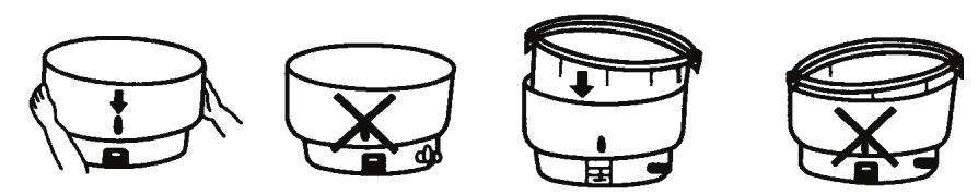 Notice (Continued) The inner pot is only used for the gas rice cooker and cannot be applied for other appliances. This can lead to breakdown.