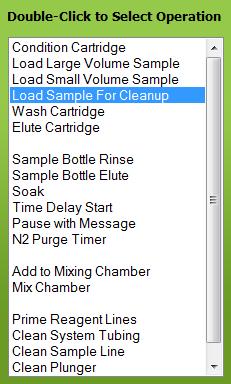 Composing Methods Step 21: The next step is to load the sample on to the cartridge and we have several choices on how to accomplish this step. Since we are loading a small sample, 0.