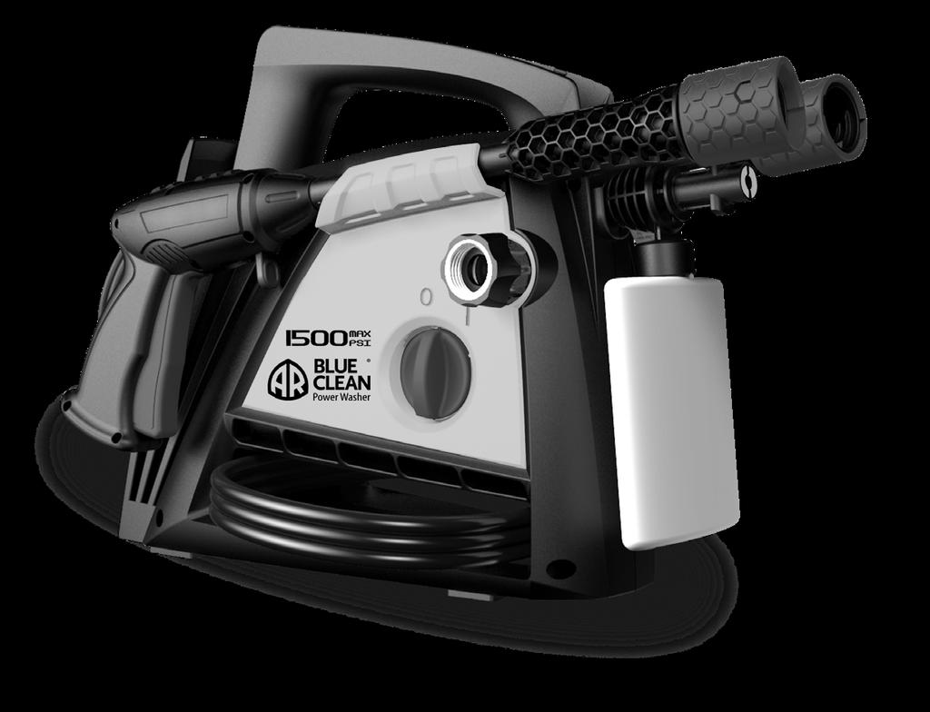 1500 PSI Electric Pressure Washer ASSEMBLY, CARE AND USE INSTRUCTIONS Model AR 1500 READ CAREFULLY IMPORTANT: RETAIN THESE INSTRUCTIONS AND ATTACH RECEIPT TO MANUAL FOR FUTURE