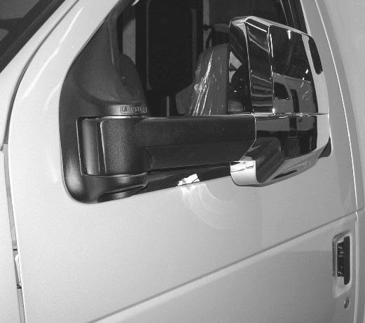 SECTION 3 DRIVING YOUR MOTORHOME The mirrors can be folded back against the cab doors, if needed.