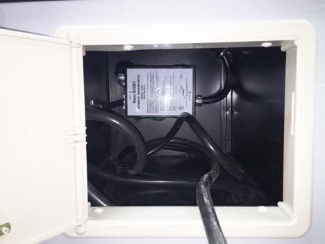 Automatic Power Transfer Box (Located inside utility compartment) -Typical installation shown Generator Receptacle WARNING Power Cord The following label is