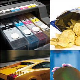 Wide range of applications Printing inks: flexo-gravure (chip quality) Inkjet ink Paints Dyes, color pastes (textile, synthetic) Pigment preparations, pigment production, Phthalo blue conversion