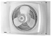 00 WINDOW FANS 3-speed, 1/6 HP, 120V, 1 phase, totally enclosed, ball bearing, permanently lubricated, permanent split capacitor (model 9166) 3-speed, 1/6 HP, 120V, 1 phase, permanently lubricated,