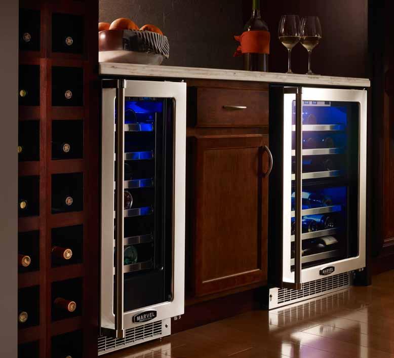 wine cellars Marvel pioneered the premium undercounter wine category, and our decades of experience are on display in the Marvel Professional series.