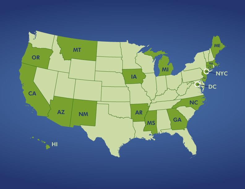 Where We Serve- across the nation This year 205 FoodCorps