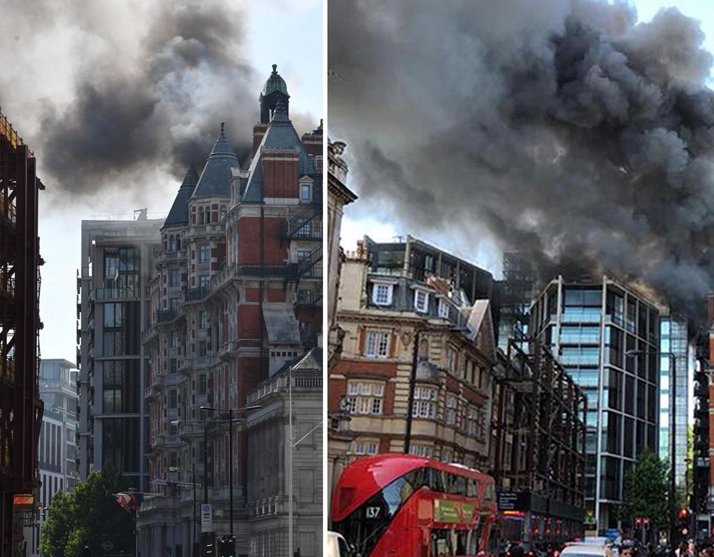 Mandarin Oriental, London 06/2018 No injuries The blaze reached several floors but was quickly extinguished Cause under investigation => There s