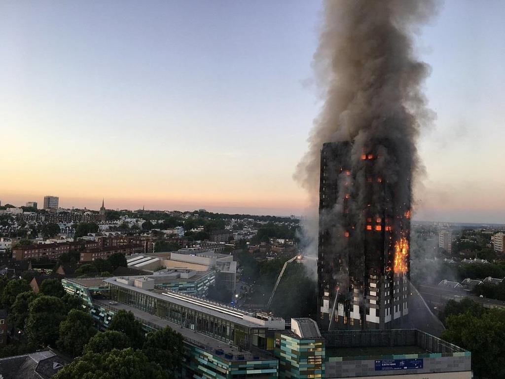 Grenfell Tower, London 06/2017 Malfunctioning Fridge-freezer on the fourth floor Rapid spread of fire attributed to the buildings