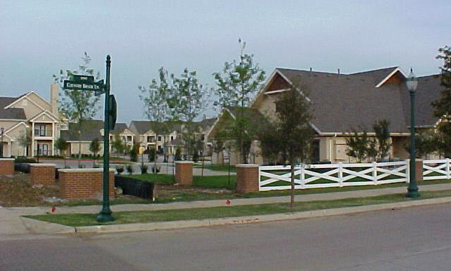 Innovative Aspects of Town Center Contrasts with Typical Large-Lot Suburban Residential