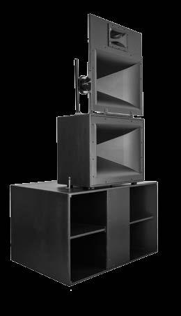 BEHIND THE SCREEN KPT-MCM-II Q 4-WAY FULLY HORN LOADED SYSTEM FOR THE GRANDEST AUDITORIUMS The first and only fully horn-loaded THX -Approved four-way cinema system, the KPT-MCM-II-Q affords the