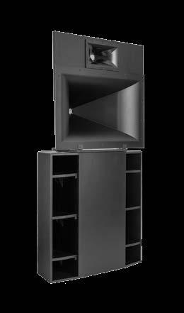BEHIND THE SCREEN KPT-JUBILEE/ 535-B 3-WAY FULLY HORN LOADED SYSTEM FOR MEDIUM TO LARGE AUDITORIUMS The Jubilee utilizes an ultra-efficient, fully horn-loaded architecture complimentary to the larger