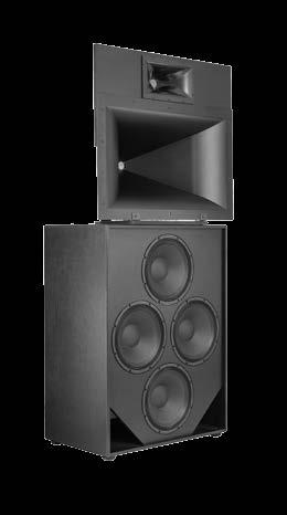 Klipsch in 2001, it performs flawlessly with dual 12-inch horn-loaded woofers for tight, realistic bass output, a Tractrix Horn mid-bass unit coupled to a two-inch exit titanium compression driver.