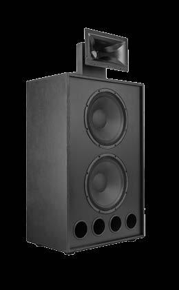 A Tractrix Horn-loaded, 3-inch titanium compression driver mated with a dual 15-inch woofer for excellent efficiency and dynamics at a remarkable price point.