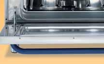 Precise temperature control assures better results Control panel is ergonomically placed on the top front side of the oven The oven construction makes cleaning operations quick and easy;
