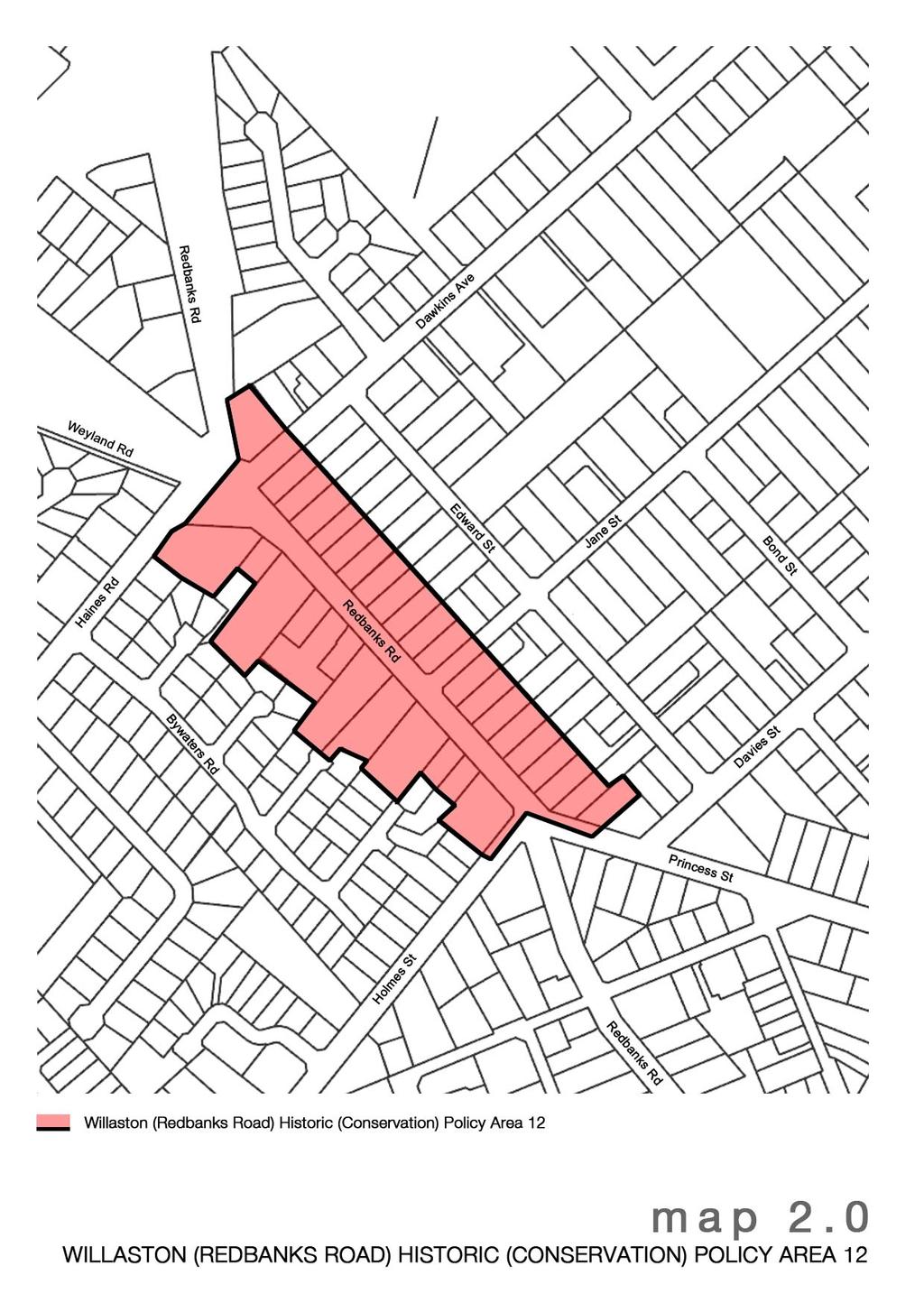 1.5 Policy Areas 1.5.1 Willaston (Redbanks Road) Residential Historic (Conservation) Policy Area 12 Significance This area, originally known as Waltham, contains a number of high integrity residences