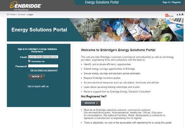 Sales Support Tools: Energy Solutions Portal Offers free online access to: Information about latest energy efficiency technologies