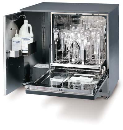 FlaskScrubber Vantage Series Laboratory Glassware Washers Features & Benefits Automatic neutralizing rinse solution dispenser.