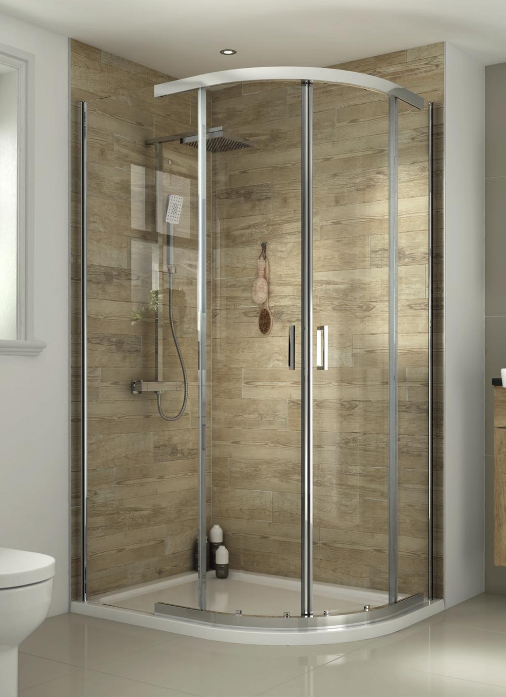 Showering Florence 8mm Shower Enclosures Shower Trays & Wastes Wet Rooms (see p94 of Bathroom brochure) 161905 Quadrant Enclosure 900 x 900mm 450.00 161906 Offset Quadrant Enclosure 1200 x 900mm 555.