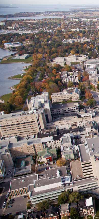 Queen s is an urban University centrally located in Kingston.