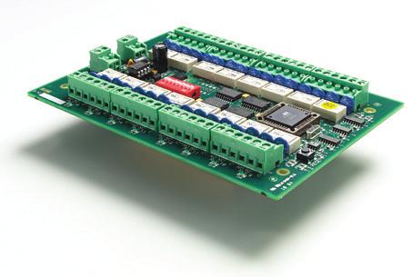 16/24* digital supervised (4 states) inputs 4/64* outputs RS485 serial port Stand-alone operation Flash memory On-board