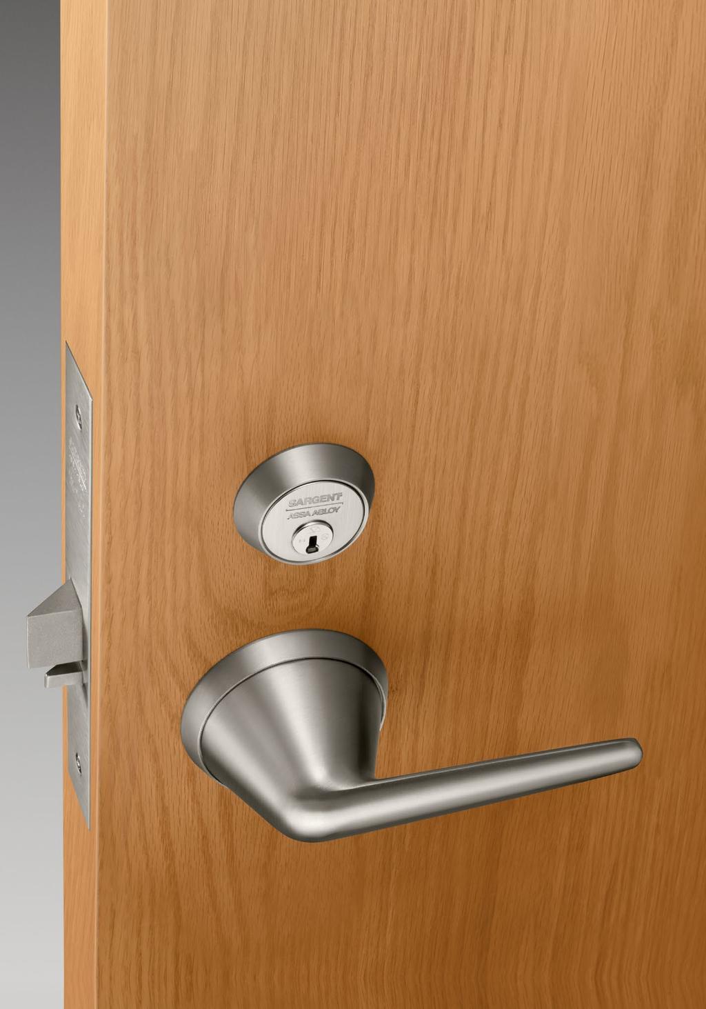 Door Hardware Lever Trim This lever trim is available with an array of functions to be used on virtually any opening in healthcare environments.