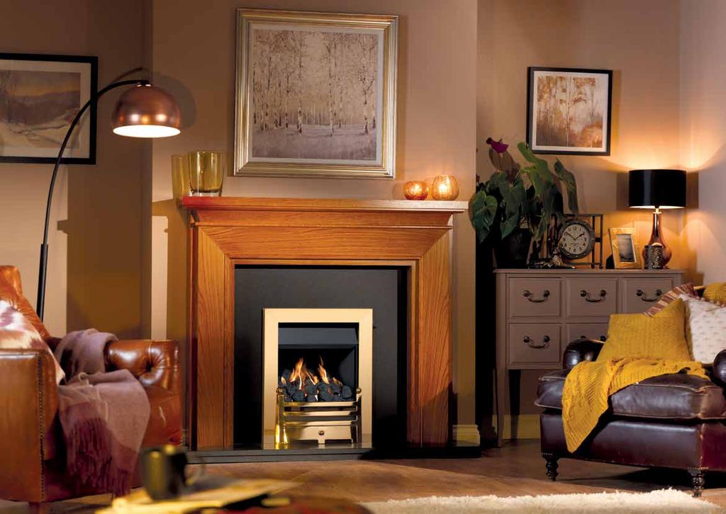 12 13 Allure Bauhaus A bold, contemporary styled fire.