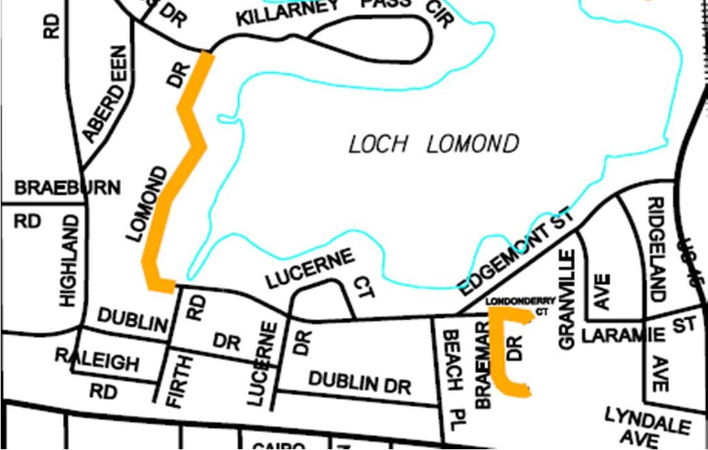 Project will include the reconstruction of streets in the Loch Lomond Subdivision