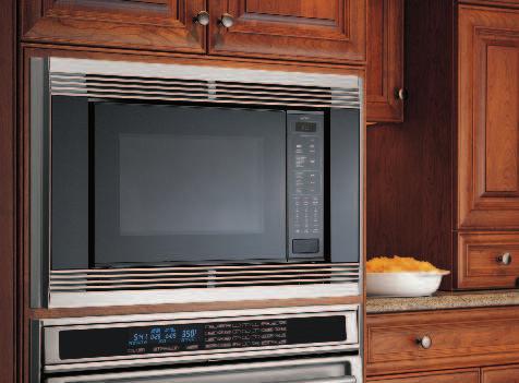 Model MWC24 shown with 36" L series trim installed above model SO36U/S 36" built-in oven.