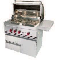 MODEL OPTIONS Natural Gas Liquid Propane (LP) Gas OG36 OG36-LP Each 25,000 Btu grill burner is individually contained for independent heat control.