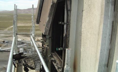 damage to Silos B and C Overpressure damage to