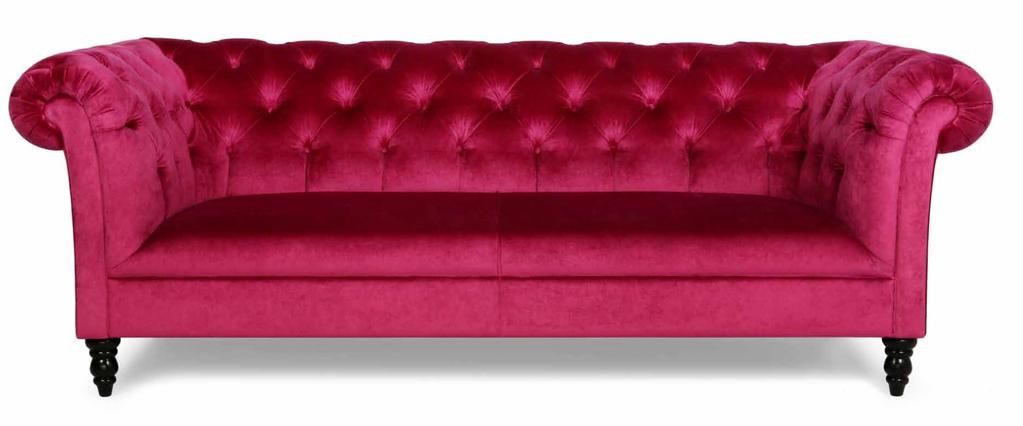 With its distinctive tufting, a Chesterfield sofa is equally at