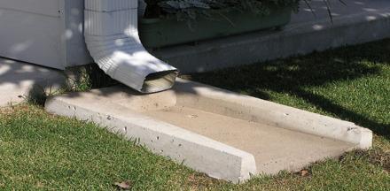 In fact, they may help water collect near the foundation if the ground does not slope away from the foundation.