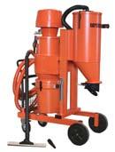 This powerful suction unit comes equipped with a silo and filter container for the removal of industrial waste materials.