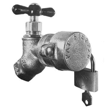 may dig into the wood or masonry material 5023 Quick Lock Hose Bibb Lock Prevents unwanted use of