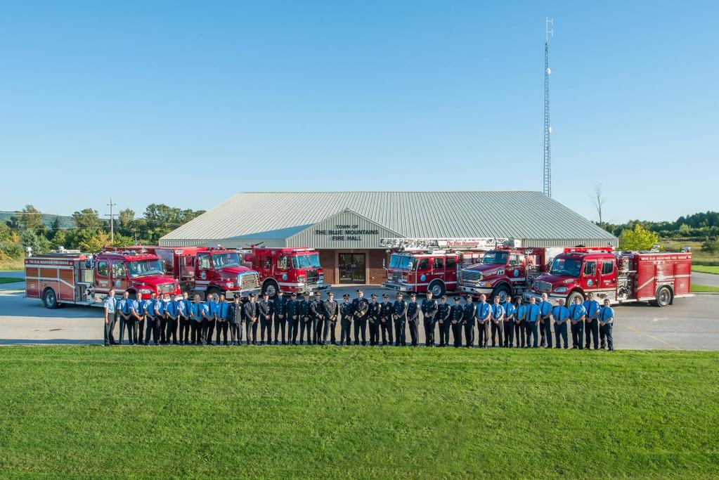 THE BLUE MOUNTAINS FIRE DEPARTMENT 2016 ANNUAL REPORT The Vision of The Town of The Blue Mountains Fire Department is: To provide the citizens of The Blue Mountains with pro-active, effective and