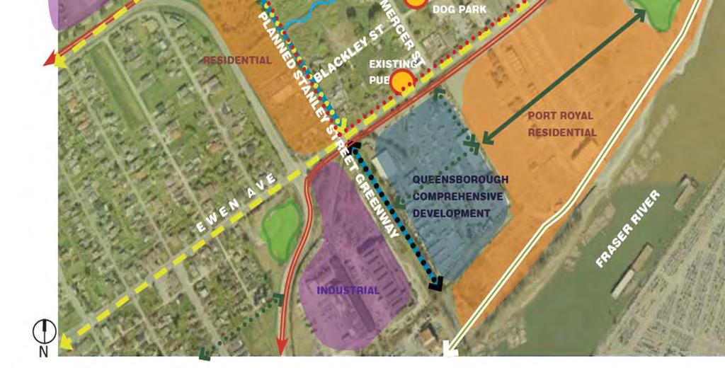 Proximity to the river via existing greenways and trails Connections to bikeways and trails Neighbourhood retail and services