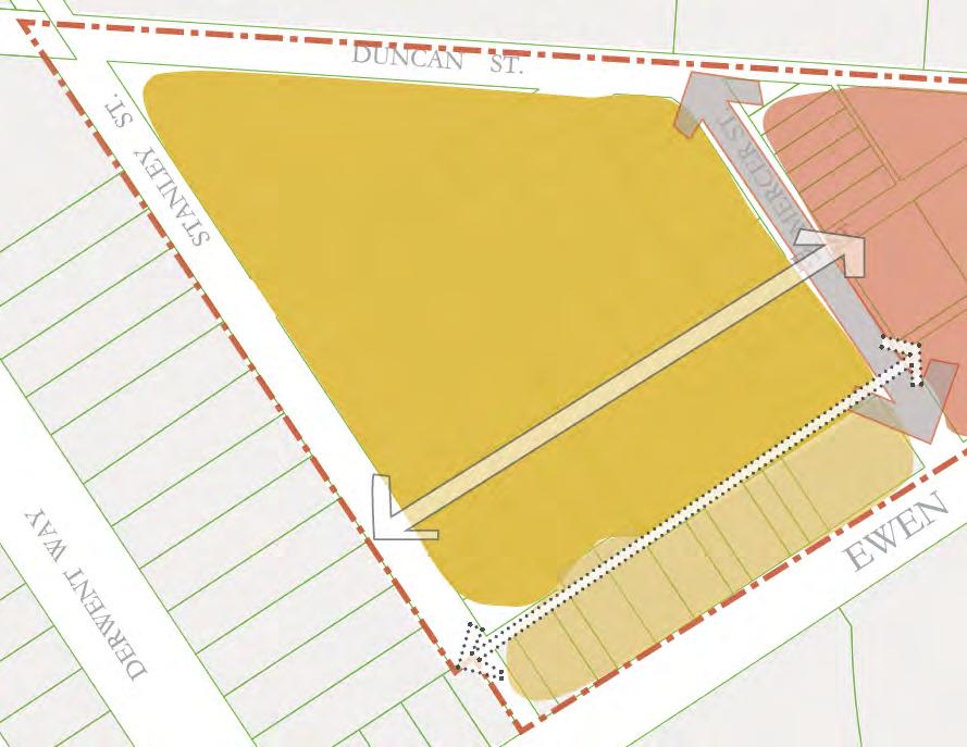 Queensborough Eastern Neighbourhood Node Development Proposal Details Main Street Precinct Plaza-type commercial development with an emphasis on providing local retail, neighbourhood services, and