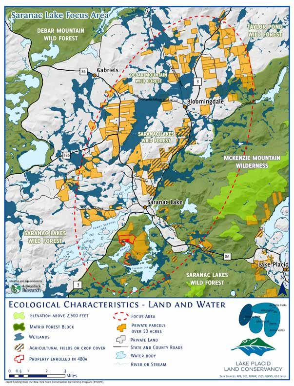 8 Community Conservation Program Land and Water This map depicts the attributes of land and water critical for ecological integrity.