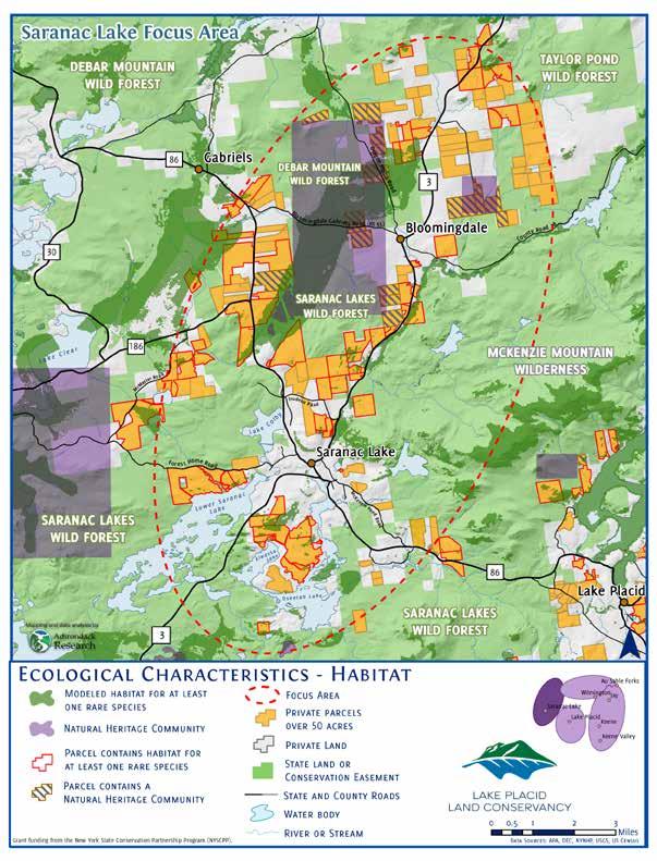 Community Conservation Program 9 Habitat This map depicts the important habitats critical for ecological integrity.