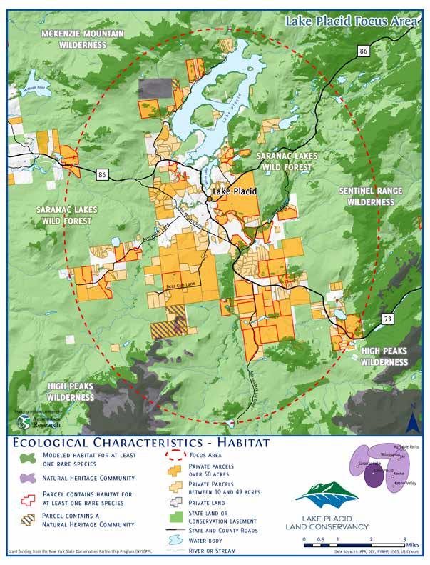 Community Conservation Program 9 Habitat This map depicts the important habitats critical for ecological integrity.