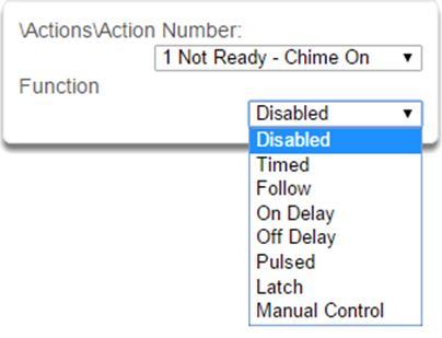 On Delay The action state becomes on after the programmed time period unless logic result is no longer active.
