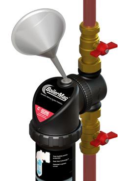 Chemical dosing Using BoilerMag as a chemical dosing entry point. Method 1 Isolate the boiler. Close isolation valves.