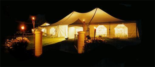 Rope and Pole Marquee. *These marquees are perfect for an informal get together with family and close friends.