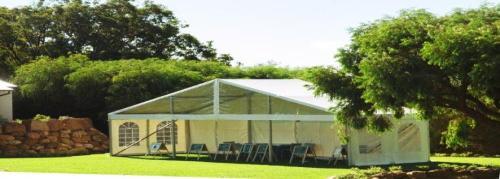 Structure freestanding marquee. *These marquees are perfect for a formal get together with family and friends or a corporate event.