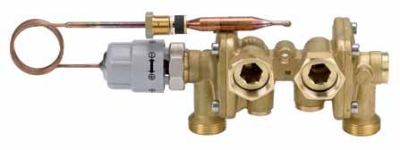 What is the EvoFlat system solution? 3.5.2 Domestic hot water control valve PTC2+P PTC2+P Flow-compensated temperature controller with integrated differential pressure controller (NC).
