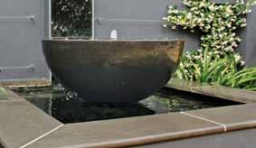 liquidserenity water-features An effective water-feature can be as easy as a Zen bowl with pebbles and waterplants, or simply install one of our waterfeature packages for fast and easy set-up.