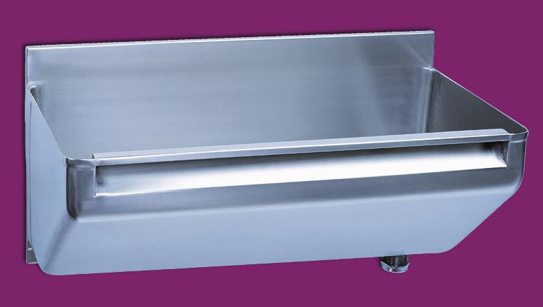 Trinidad - HTM64 Scrub up trough Trinidad surgeons scrub up trough, manufactured from 1.5 <304> grade stainless steel with a highly polished finish and fully compliant to HTM64.