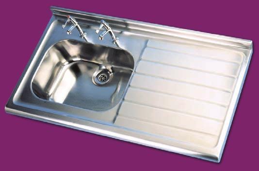 Sicily 550 - HTM63 sit-on sinktops 550mm projection Sicily is a range of sit-on hospital sinks to the size and profile as specified by HTM63 (Fitted storage systems).